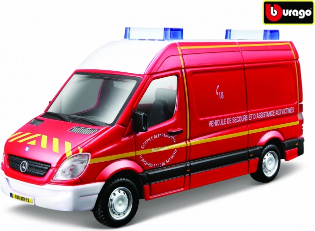 Model metalic Mercedes‑Benz Sprinter 1:50 de la Bburago