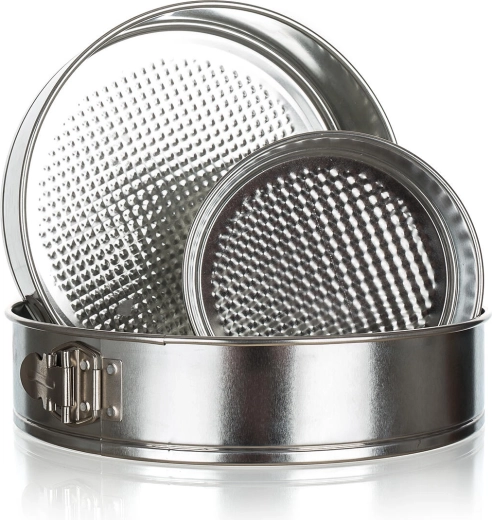 Set de forme de tort detașabile FANTASIA 16/24/28 cm, metal cositorit