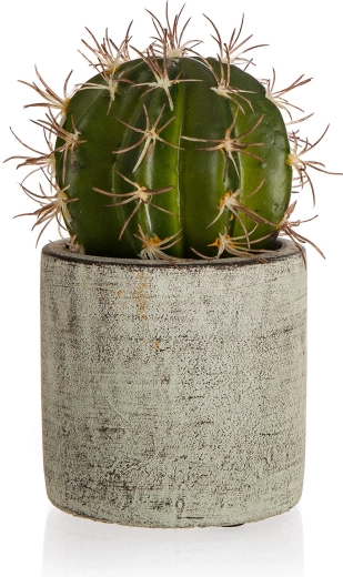 Cactus artificial în ghiveci de beton 16 cm