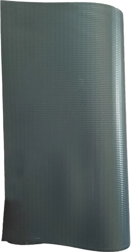 Bandă de umbrire pentru gard 19 × 35 m din PVC și poliester cu cleme, gri RAL 7016