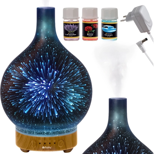 Difuzor de aromă cu ultrasunete și umidificator de aer Ruhhy 200 ml