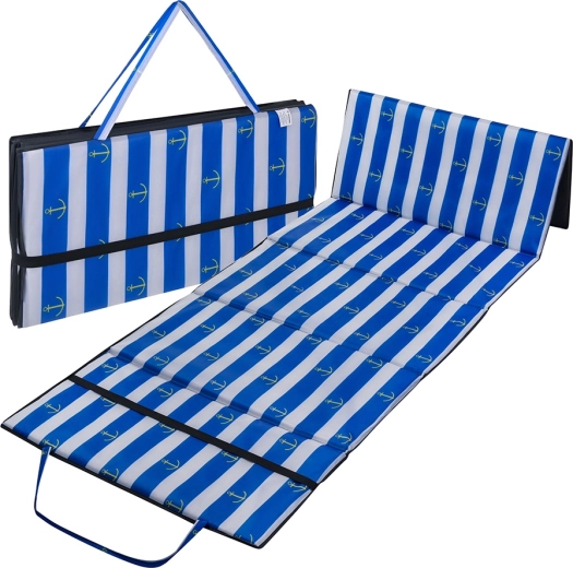 Saltea pliabilă de plajă pentru plajă cu pietricele Trizand XXL 1 cm, impermeabilă - 1 bucată