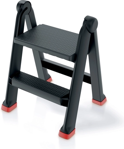 Scăunel pliabil din plastic UNI Ladder PROSPERPLAST, 2 trepte, capacitate 150 kg