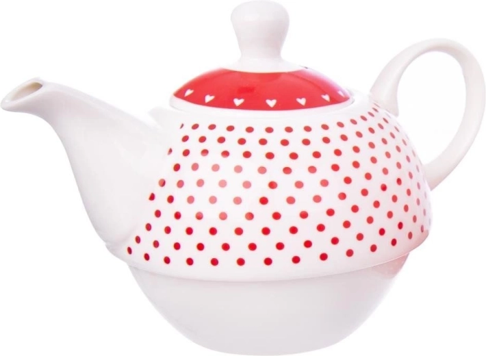 Design romantic cu buline și inimi