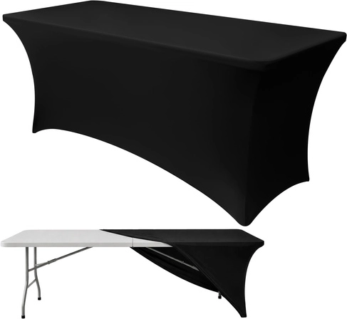 Husă elastică pentru masă de banchet 183 × 75 × 75 cm RUHHY – neagră