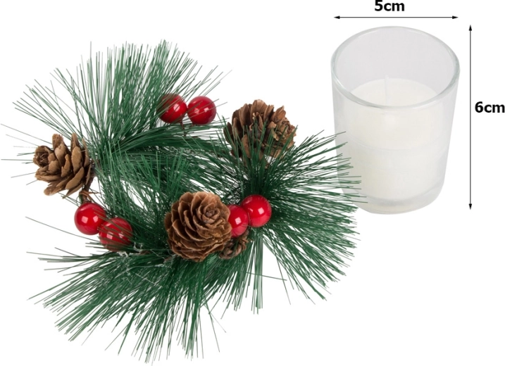 Lumânări în recipiente din sticlă
