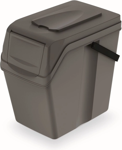 Coș pentru sortarea deșeurilor Sortibox II 25 l – piatră gri