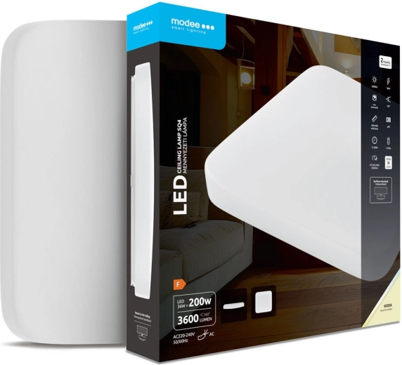 Plafonieră LED pătrată Modee SQ4 36 W 4000 K 3600 lm