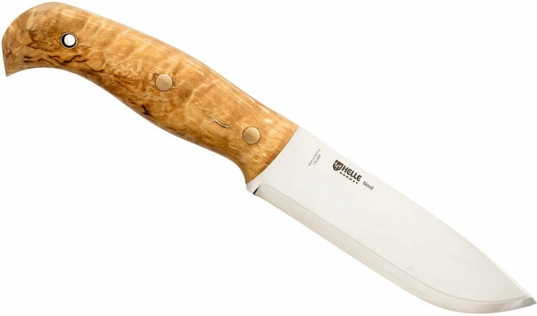Helle Nord – cuțit de exterior 14,7 cm, mesteacăn creț, teacă din piele