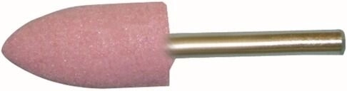 Corp abraziv ogival 20 × 40 mm cu tijă de 6 mm – granulație 60