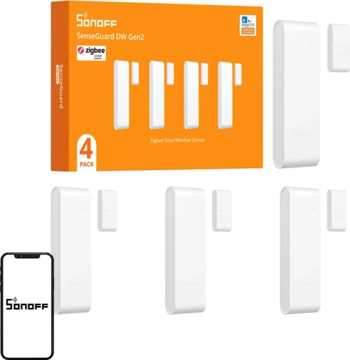 Sonoff Zigbee senzor de deschidere pentru ferestre și uși SNZB-04PR2 (4 buc.)