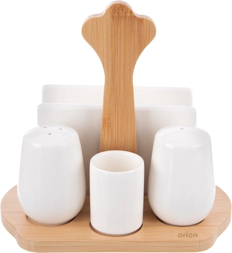 Totul la un loc pe o bază elegantă din bambus