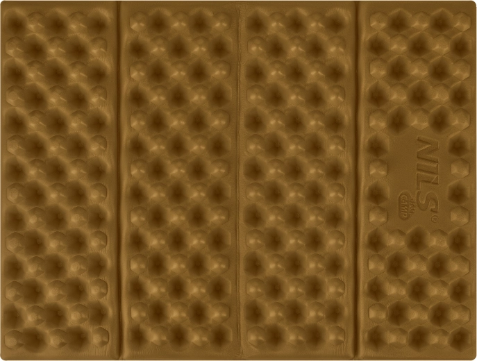 Scăunel pliabil din spumă cu strat reflectorizant NILS Camp maro