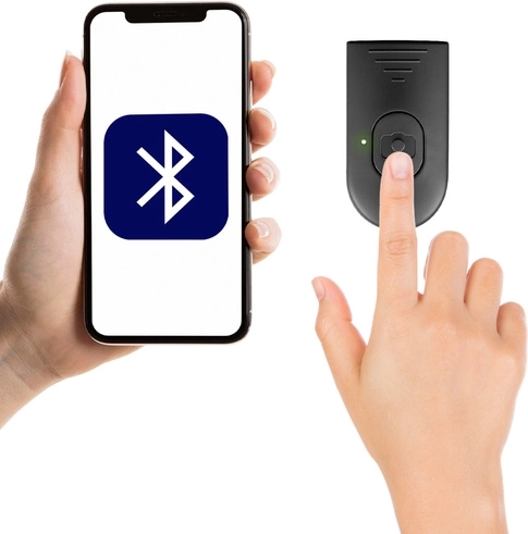 Telecomandă Bluetooth cu rază de până la 10–15 m