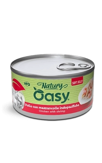 Oasy Natury jeleu moale pui cu creveți 85 g