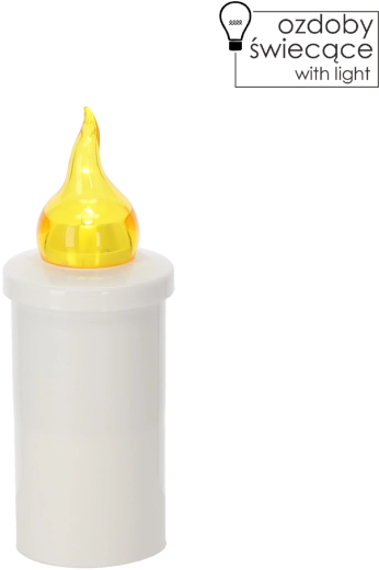 Lumânare electrică LED – autonomie 118 zile, 15 cm