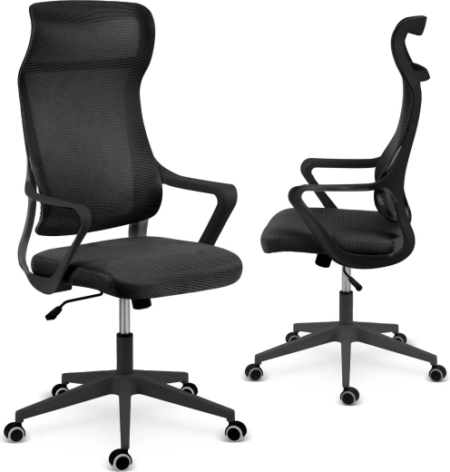 Scaun de birou din microplasă Sofotel Labi negru