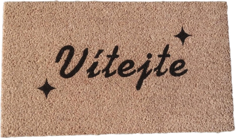 Covoraș din fibre de cocos și PVC 35 × 60 cm Bine ați venit