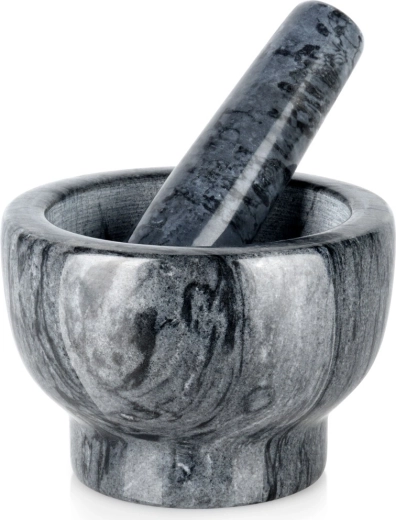 Piuliță și pistil din granit 13 cm – negru