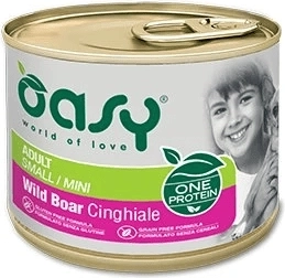 Oasy One Protein pate pentru câini adulți Small/Mini – mistreț 200 g
