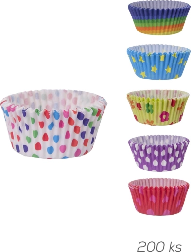 Forme de hârtie pentru mini brioșe Orion 4 cm - 200 buc.