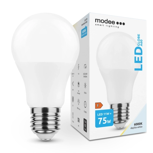 Bec LED A60 11 W E27 1055 lm alb rece – Modee Smart Lighting