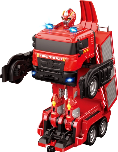 Acțiune reală de pompieri cu tun de apă