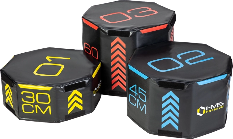 Set de boxuri plyometrice octogonale moi HMS Premium PYOBS01