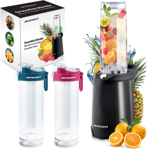 Blender pentru smoothie BERDSEN BD-752 cu sticle de 0,57 l