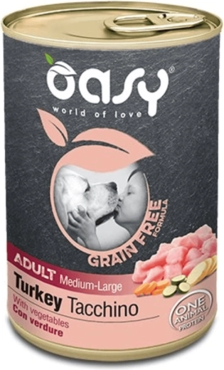 Oasy fără cereale adult medium/large curcan 400 g