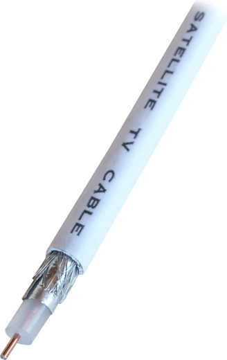 Cablu coaxial Solight CC120 20 m alb - 1 bucată