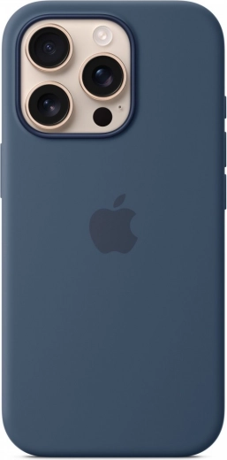 Husă din silicon MagSafe pentru iPhone 16 Pro - denim