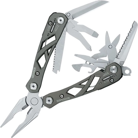 Multitool Gerber Suspension, oțel, 12 funcții, husă din nailon