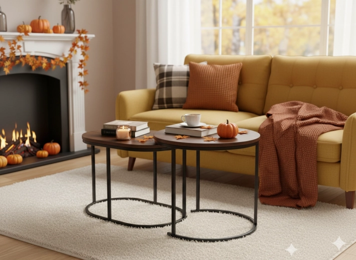 Design în decor de lemn și metal negru