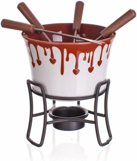 Set de 6 piese Fondue Choco Dark