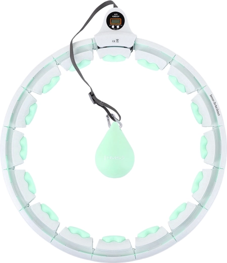 Cerc inteligent de masaj cu greutate și contor HMS – verde