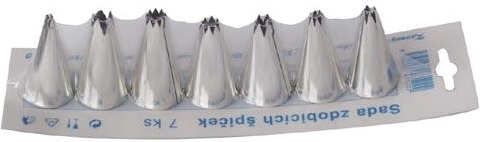 Set de duiuri pentru decorare, 7 bucăți, metal cositorit