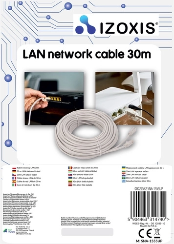 Lungime 30 m pentru instalare flexibilă