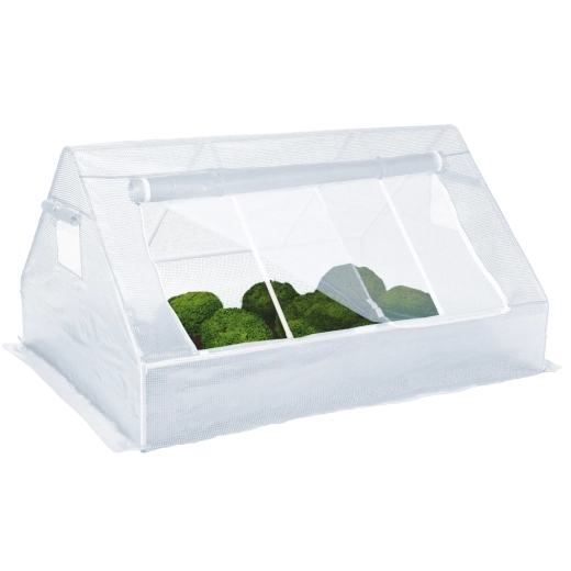 seră mică albă de grădină 180 × 140 × 94 cm