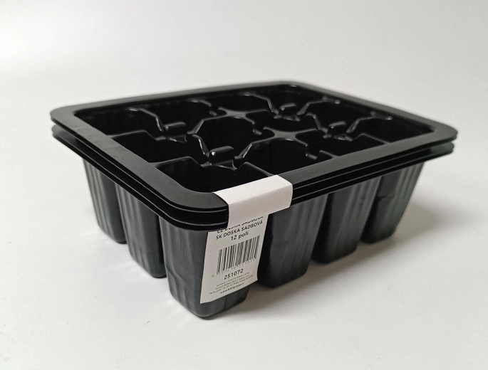 Tăvițe pentru răsaduri 12 celule – set 4 buc