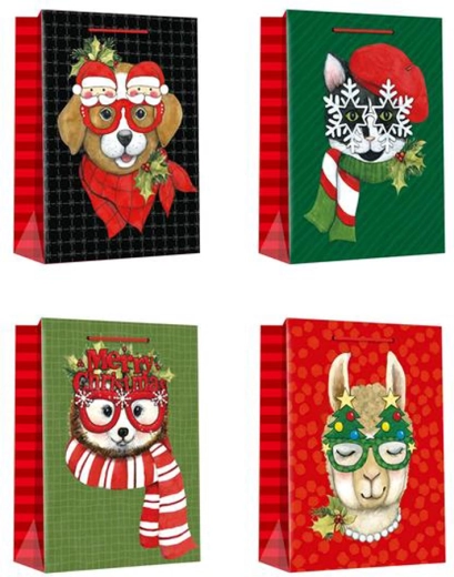 Pungă cadou de Crăciun 40 × 30 × 12 cm – mix de modele