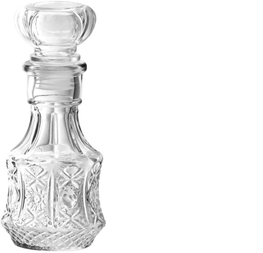 Carafă din sticlă 250 ml cu dop