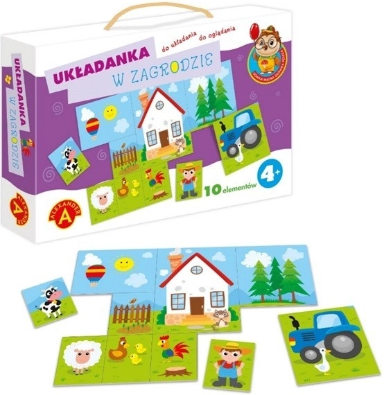 Puzzle la fermă ALEXANDER – 10 piese