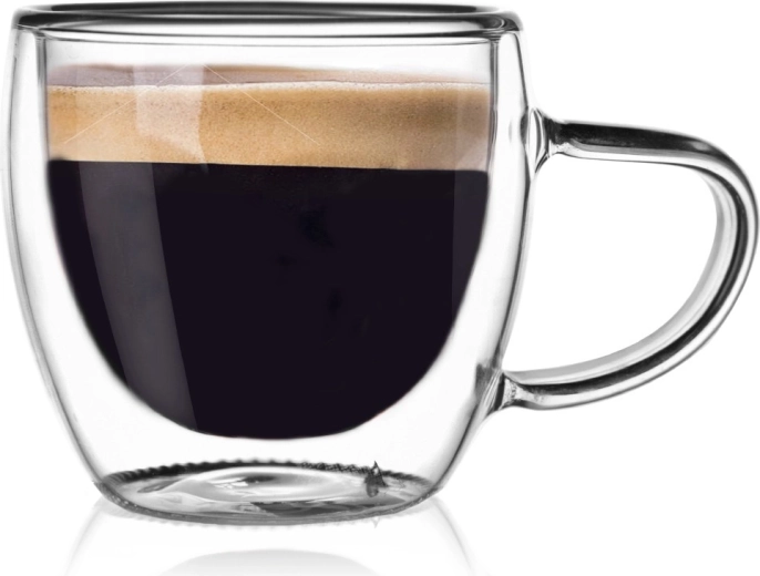 Pahar termo cu perete dublu pentru espresso 100 ml