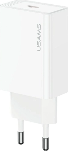 Încărcător de priză USAMS 30 W USB-C alb