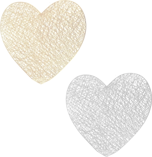 Suport de masă din plastic în formă de inimă 39 × 38 cm (2 variante)