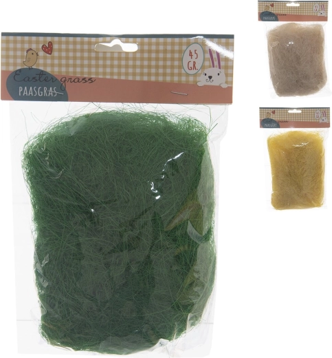 Iarbă decorativă din lemn 45 g (mix 3 culori)