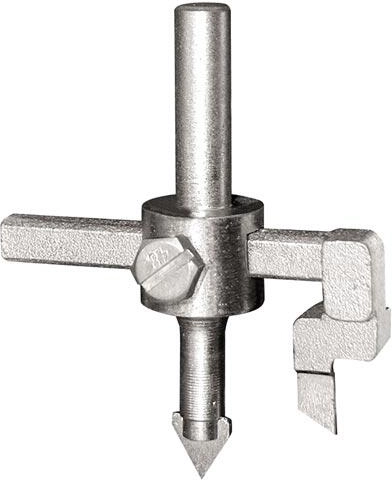 Burghiu circular reglabil pentru plăci ceramice 20–95 mm cu tăiș din carbură