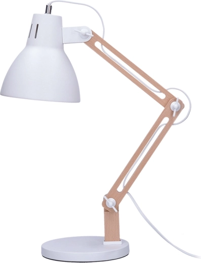 Lampă de birou Solight Falun E27 albă