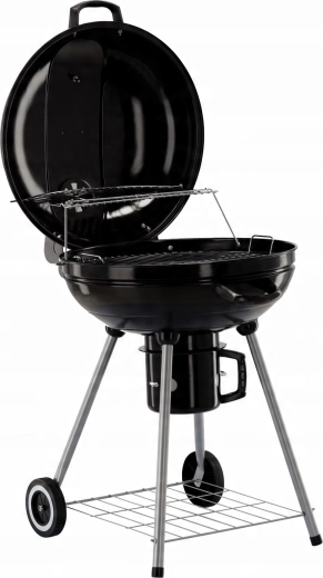 Grătar mare cromat și grilaj de menținere la cald